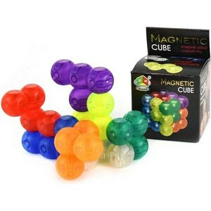 Magnetic puzzle block cube