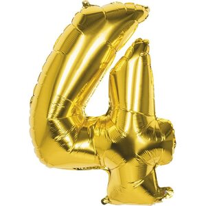 Numerofoliopallo 4 kultainen 86cm