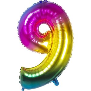 Numerofoliopallo 9 rainbow 86cm
