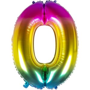 Numerofoliopallo 0 rainbow 86cm