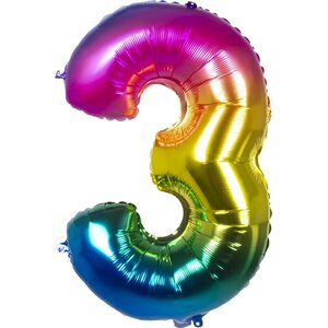 Numerofoliopallo 3 rainbow 86cm