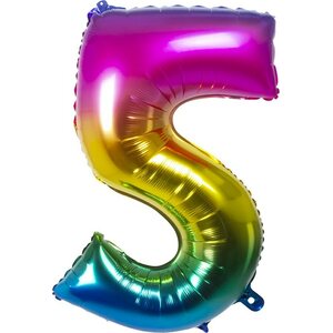 Numerofoliopallo 5 rainbow 86cm