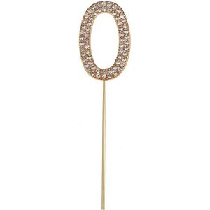 Metallinen kakkukoriste numero 0