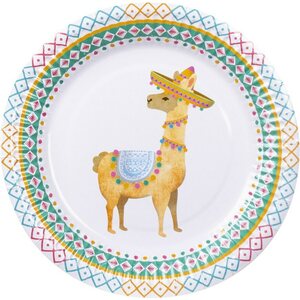 Pahvilautanen laama 23 cm 6 kpl