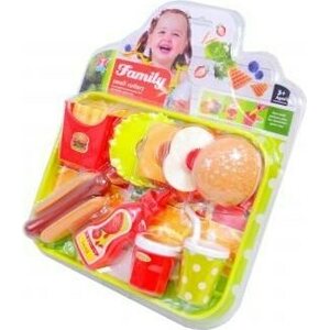 Pikaruoka leikkisetti tarjotttimella