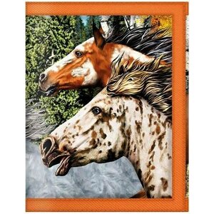 Kukkaro 3d kuviolla hevoset