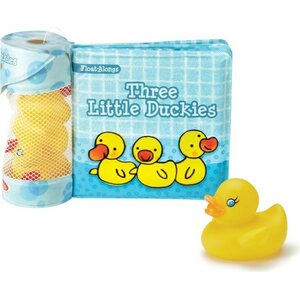 Kolme pientä ankkaa kylpylelu