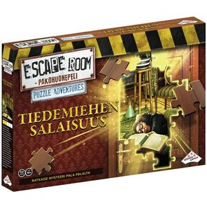 Escape room tiedemiehen salaisuus peli