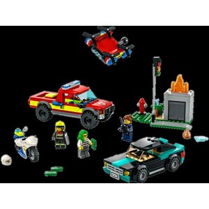 LEGO 60319 sammutustehtävä ja poliisi