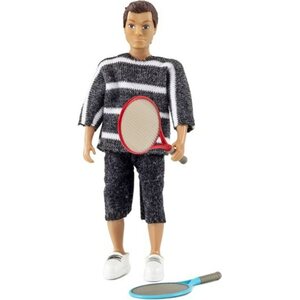 Lundby isä ja 2 tennismailat