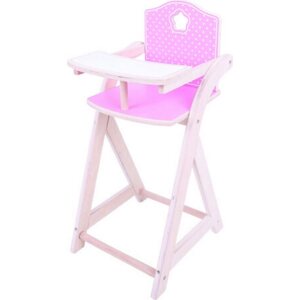 Bigjigs nuken korkea syöttötuoli puinen