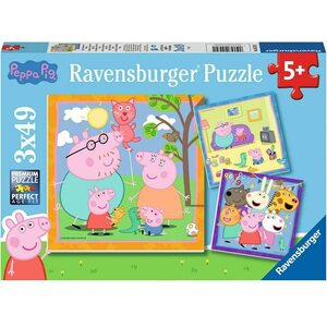 Ravensburger pipsa possun perhe ja ystävät 3x49 p