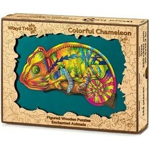 Ugears woodtrick colorful chameleon