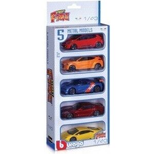Bburago pikkuauto 1:43, 5 kpl street fire