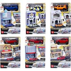 Bburago leikkisetti ja yksi auto 1:43