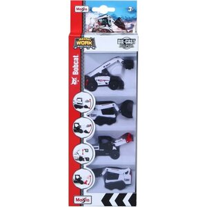 Maisto bobcat mini ajoneuvot 4kpl/pkt