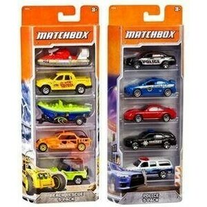 Matchbox 5 cars window pack