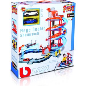 Bburago parkkitalo mega ja kaksi autoa
