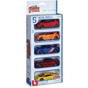 Bburago pikkuauto 1:43 5kpl street fire