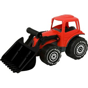 Plasto kauhatraktori punainen