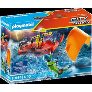 Playmobil leijalautailijan pelastus