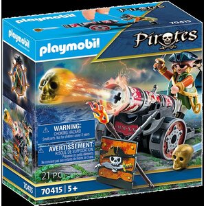 Playmobil merirosvo ja kanuuna