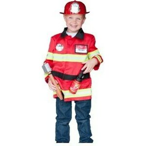 Palomiespuku+tarvikkeet 5 osaa 5-6v