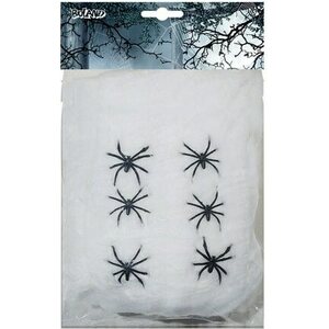 Hämähäkinverkko 100g + 6 hämähäkkiä