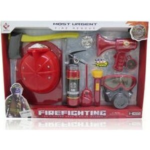 Palomiehen kypärä ja tarvikkeet