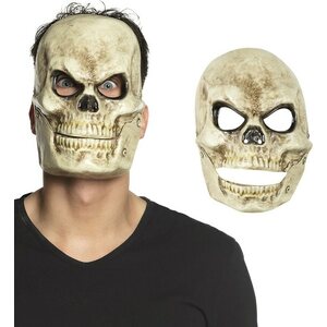 Pääkallonaamari aukeavalla leualla