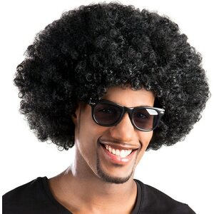 Peruukki afro musta