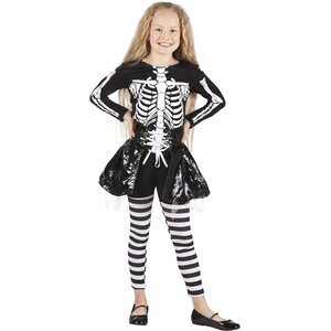 Luurankopuku tyttöjen 4-6v