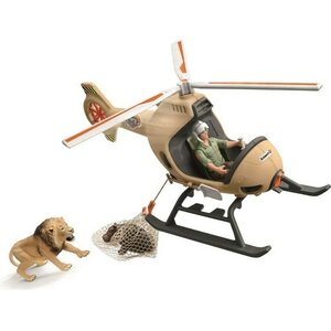 Schleich eläinten pelastus helikopterilla