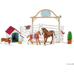 Schleich hannahin hoitohevoset ja ruby-koira