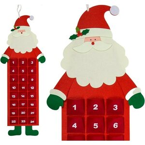Roikkuva joulupukki joulukalenteri