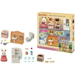 Sylvanian families aloitussetti huonekalut + suklaapupu