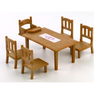 Sylvanian families perheen ruokapöytä