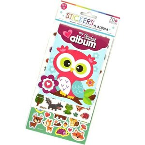 Metsän eläimet tarrakirja ja tarrat