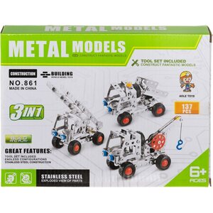 Rakennussarja metallia 137 osaa