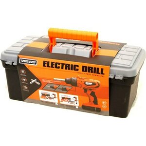 Sähköporasalkku ruuveja,suojalasit