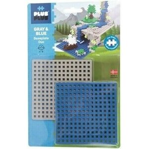 Plus plus rakennuslevyt sininen ja harmaa