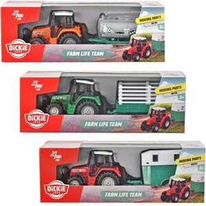 Dickie toys farm life traktori ja kärry