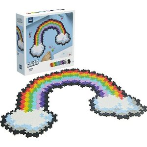 Plus plus puzzle by number sateenkaari