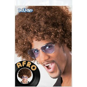 Peruukki afro ruskea