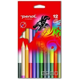 Penol jumbo kaksipäiset värikynät 12