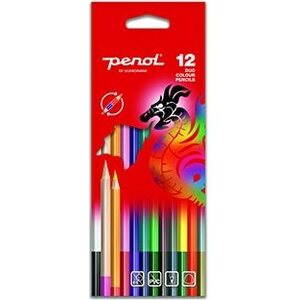 Penol kaksipäiset puuvärikynät 12kpl