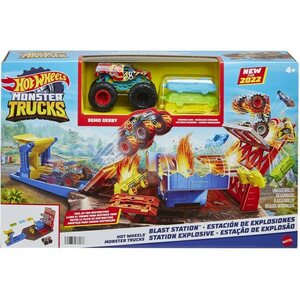 Hot wheels monster trucks blast station