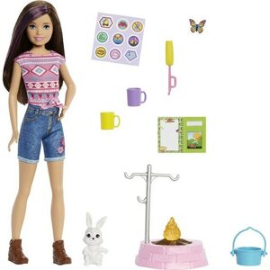 Barbie camping daisy nukke+ tarvikkeet