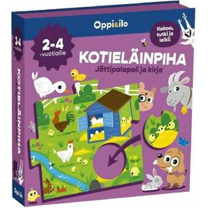 Oppi ja Ilo koteläinpiha-palapeli ja -kirja