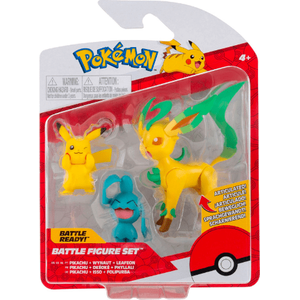 Pokemon pikachu wynaut ja leafeon